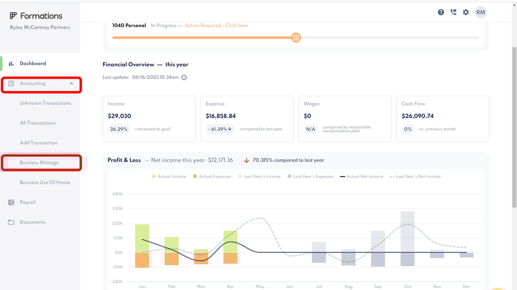 How to report my mileage usage?